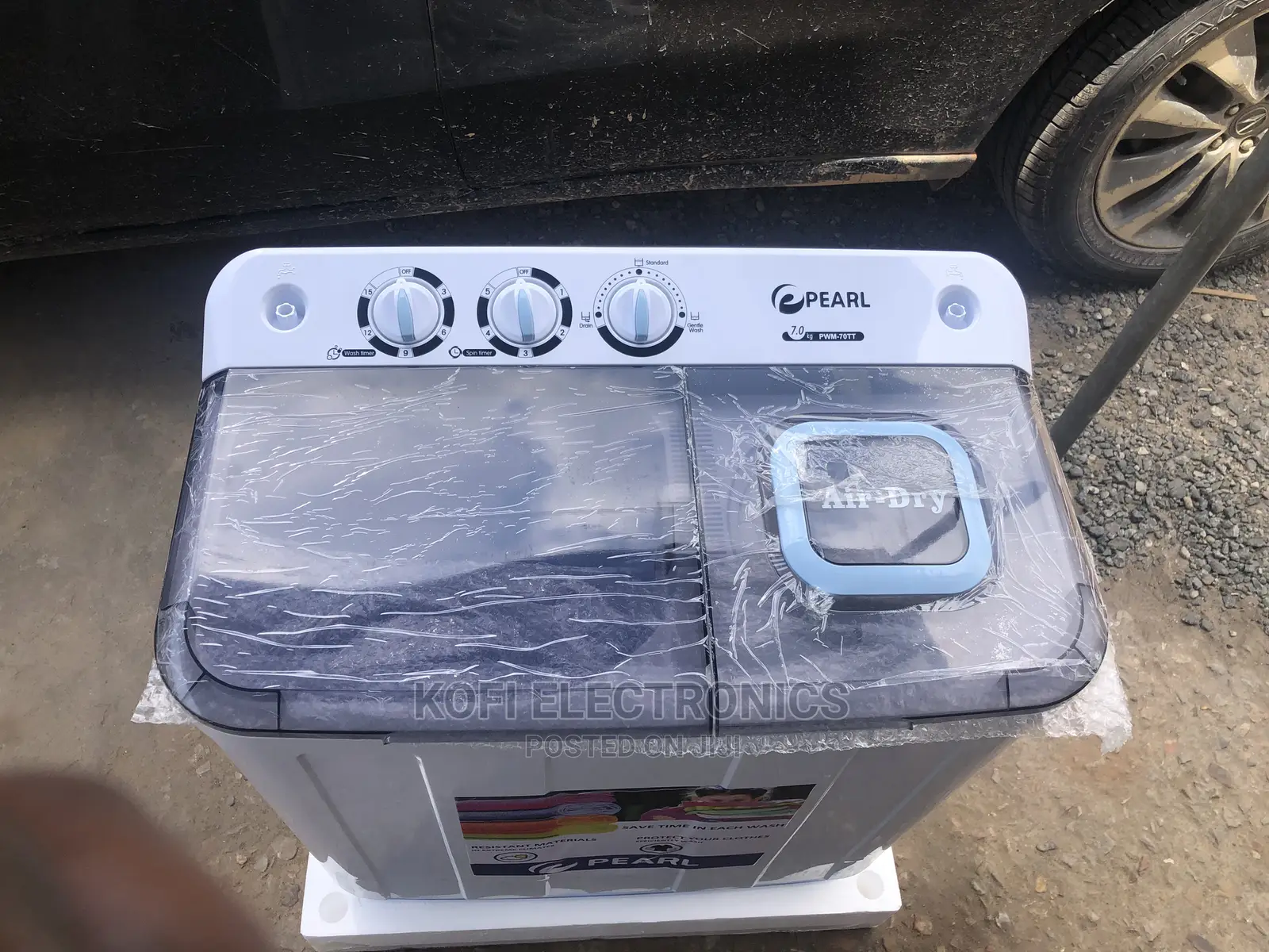 Anti-Rat Pearl 7kg Twin Tub Semi Automatic Washing Machine