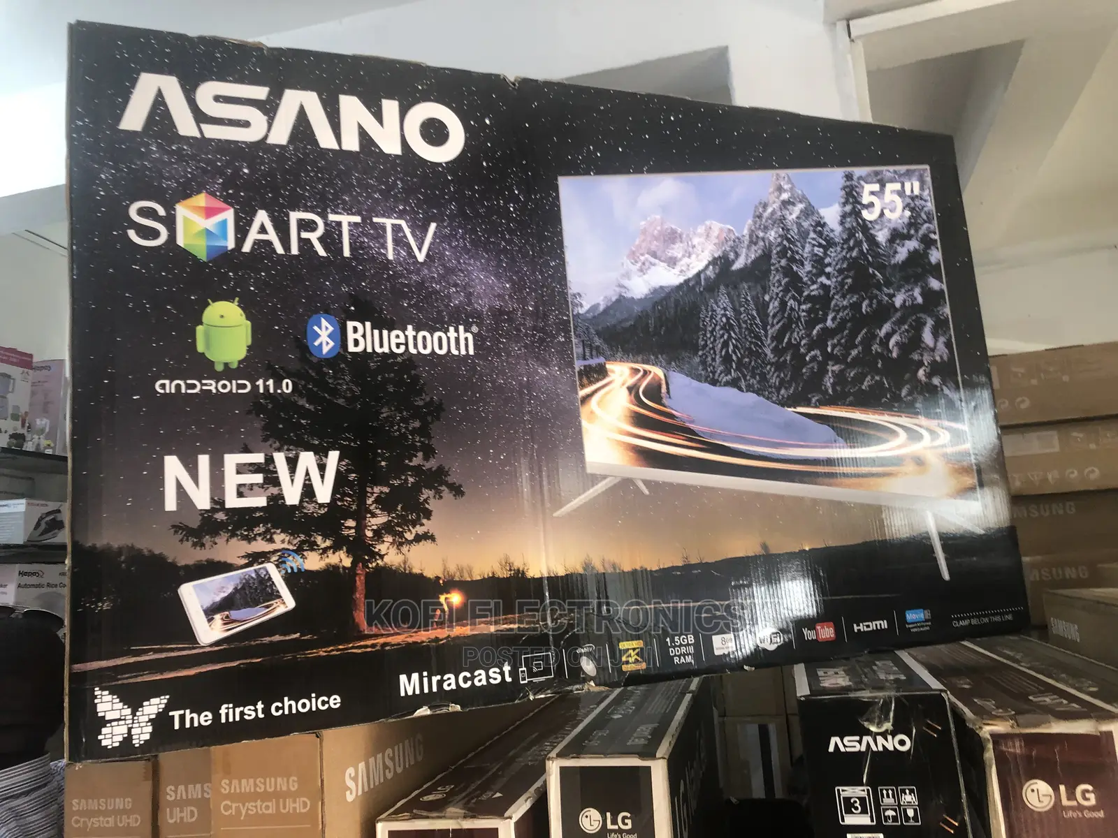 Android Digital Satellite Asano 55" Smart UHD 2021