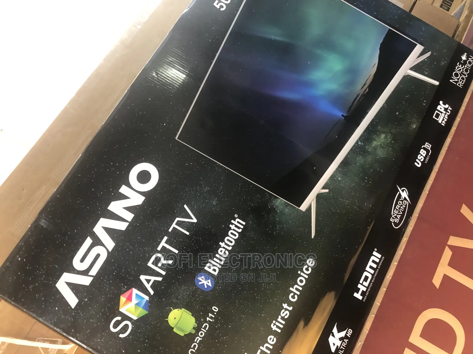 Aerial Required Asano 50′′ Ultra HD Smart LED TV – Black