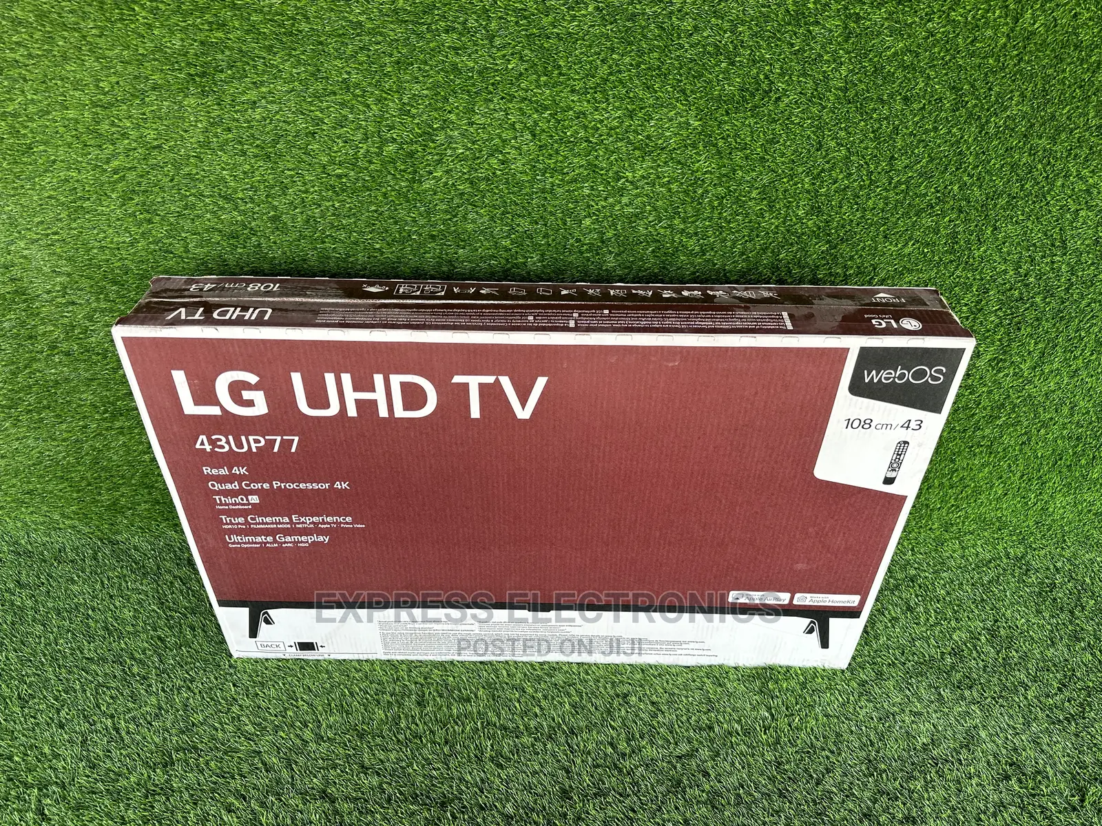 Enjoy  Apple Play on UHD Real Smart LG 43UP77003