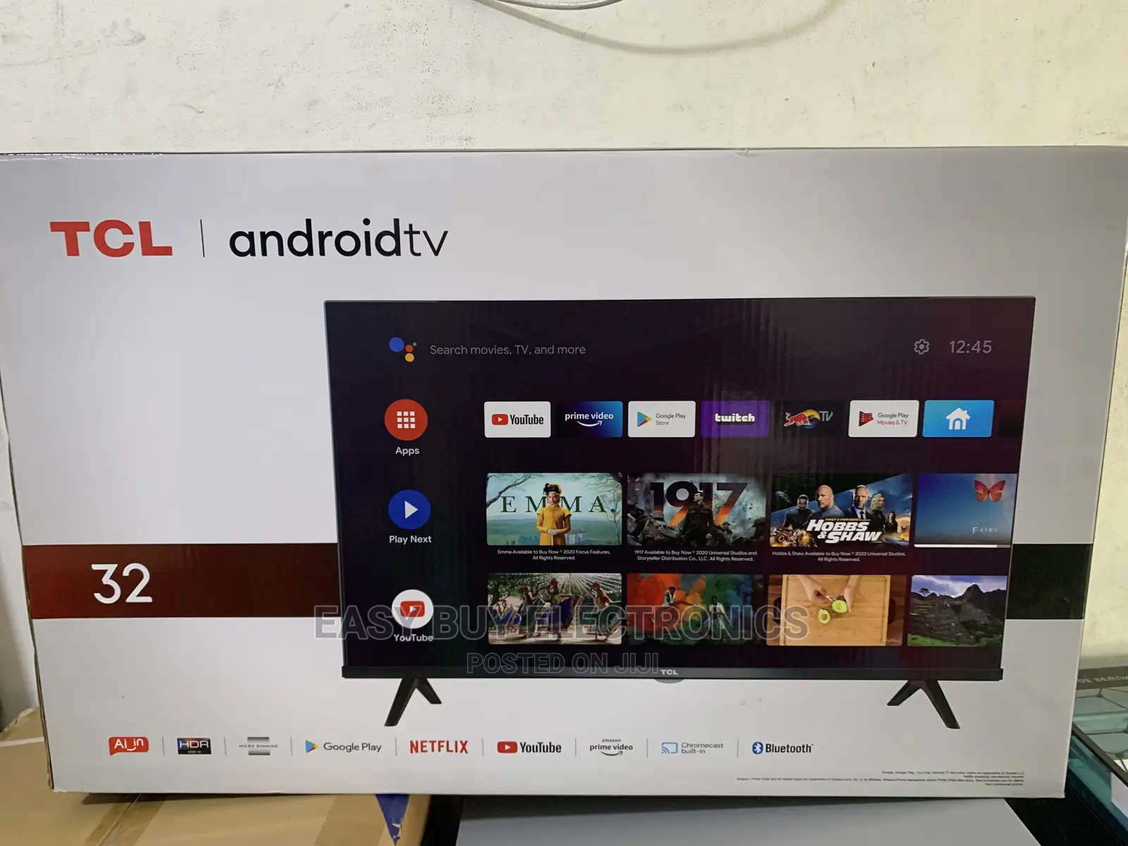 Enjoy This Slim Frameless 32” Tcl Android Tv
