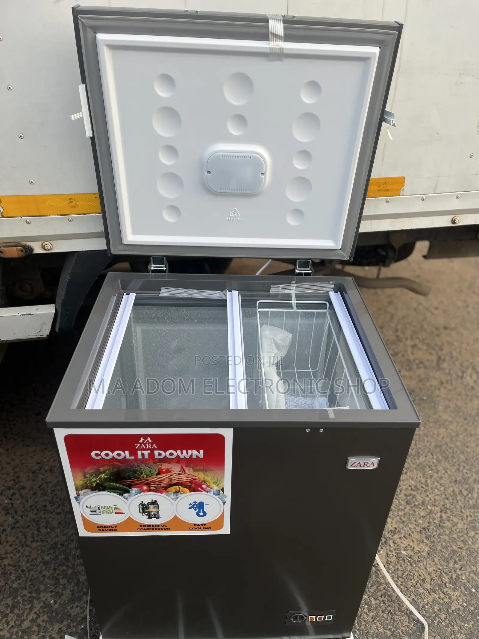 Silver Colour Zara 140 Litres Chest Freezer