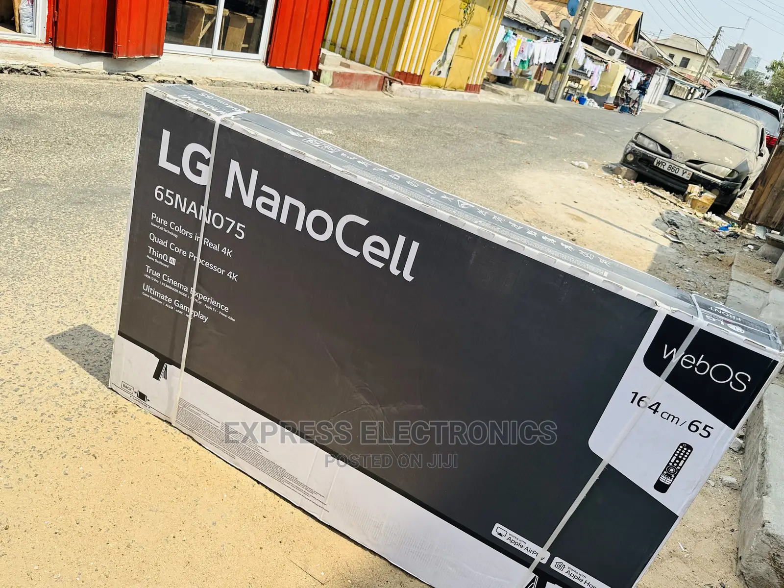 Real Smart LG Pure Colorful Nanocell 65”UHD Black Tv