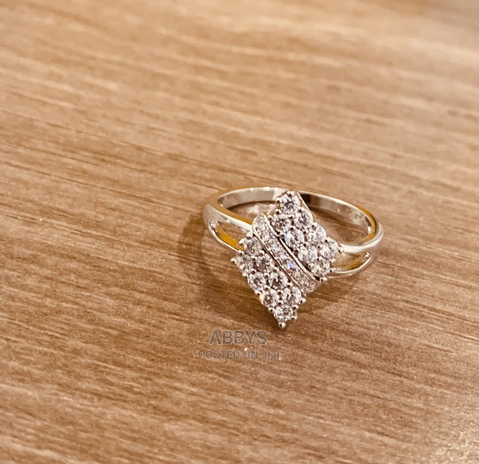 Cluster Zirconia Promise Ring