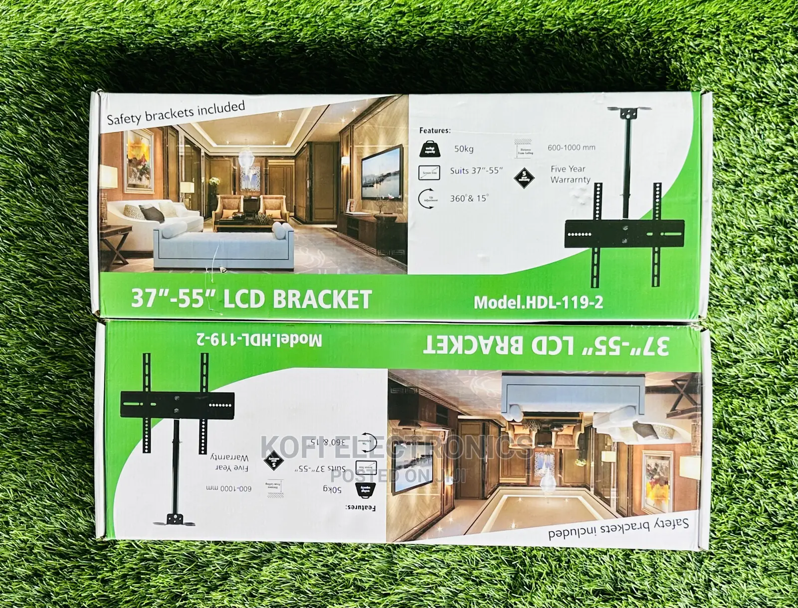 Classy Black Matte Ceiling Wallmount for 32-5inch TV