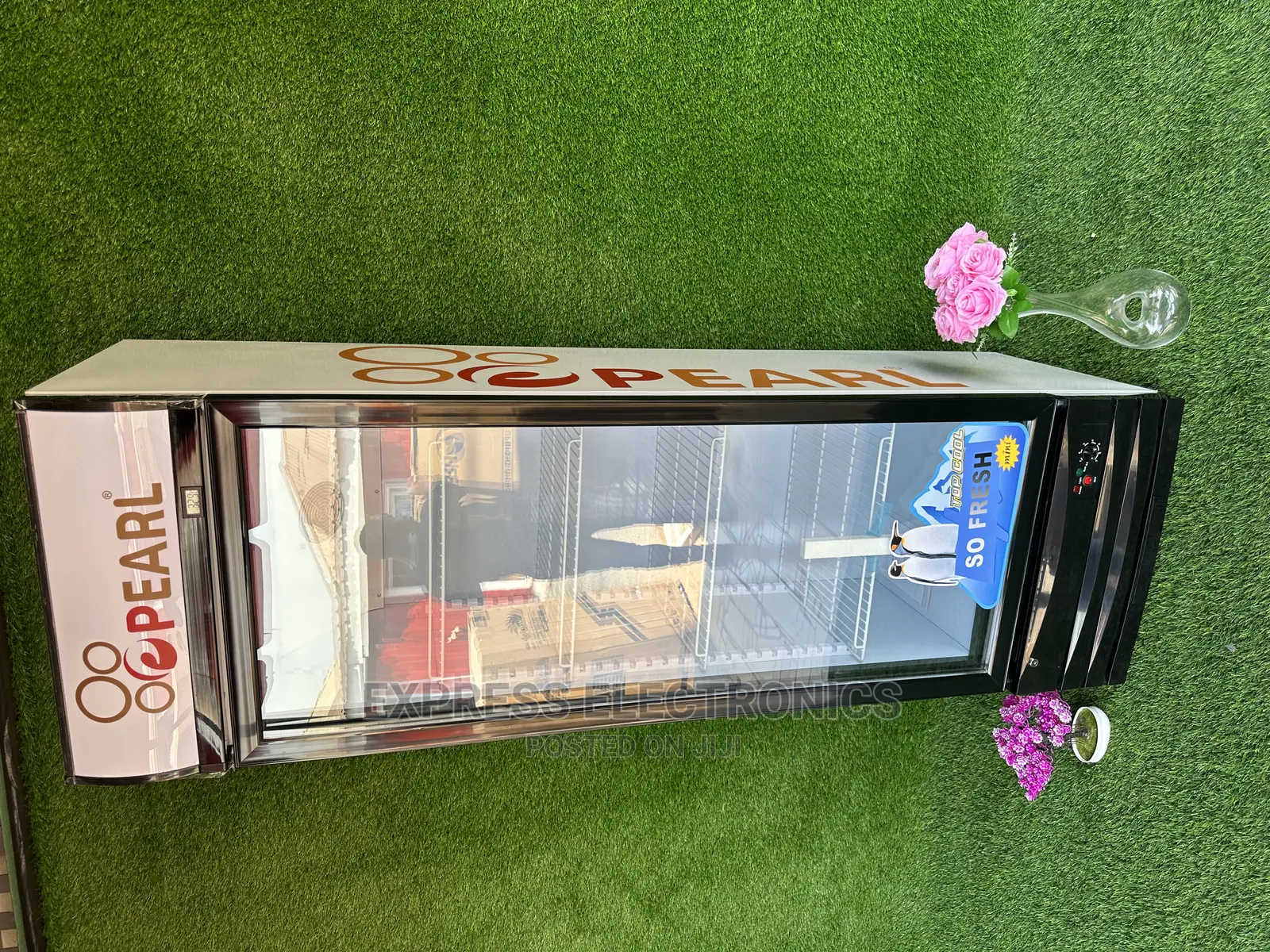 Double Glazed Door Pearl Display Fridge PVC37 , 248 L
