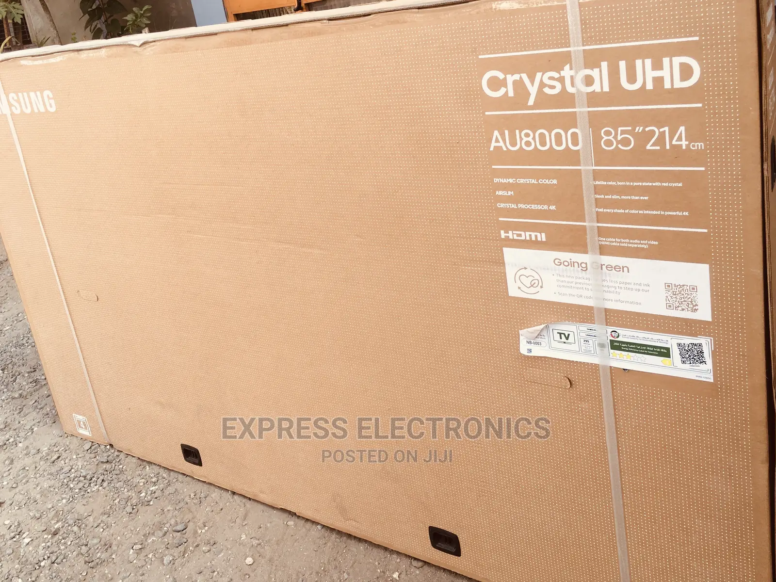 Slim Design Samsung 85”Crystal Series 8 Smart UHD TV