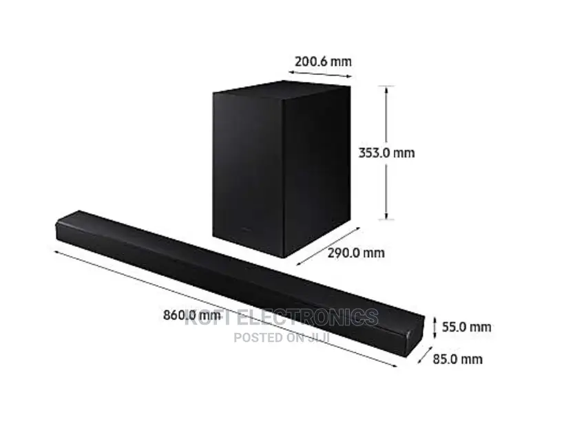 A World Of Sound With One Remote Samsung HW-A550 2.1 Channel
