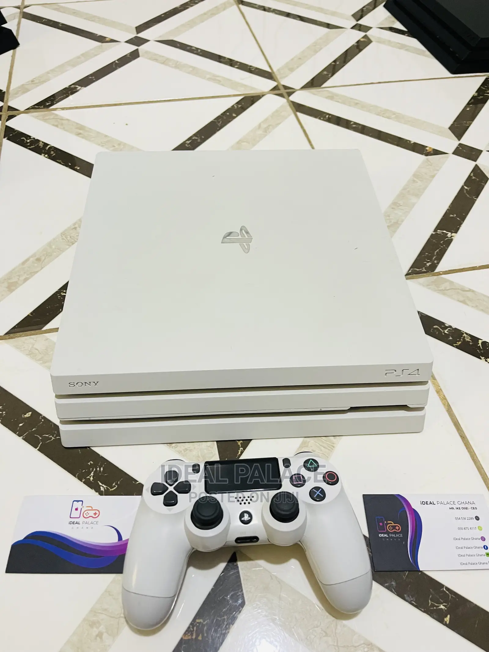 White Ps4 Pro With 5 Games