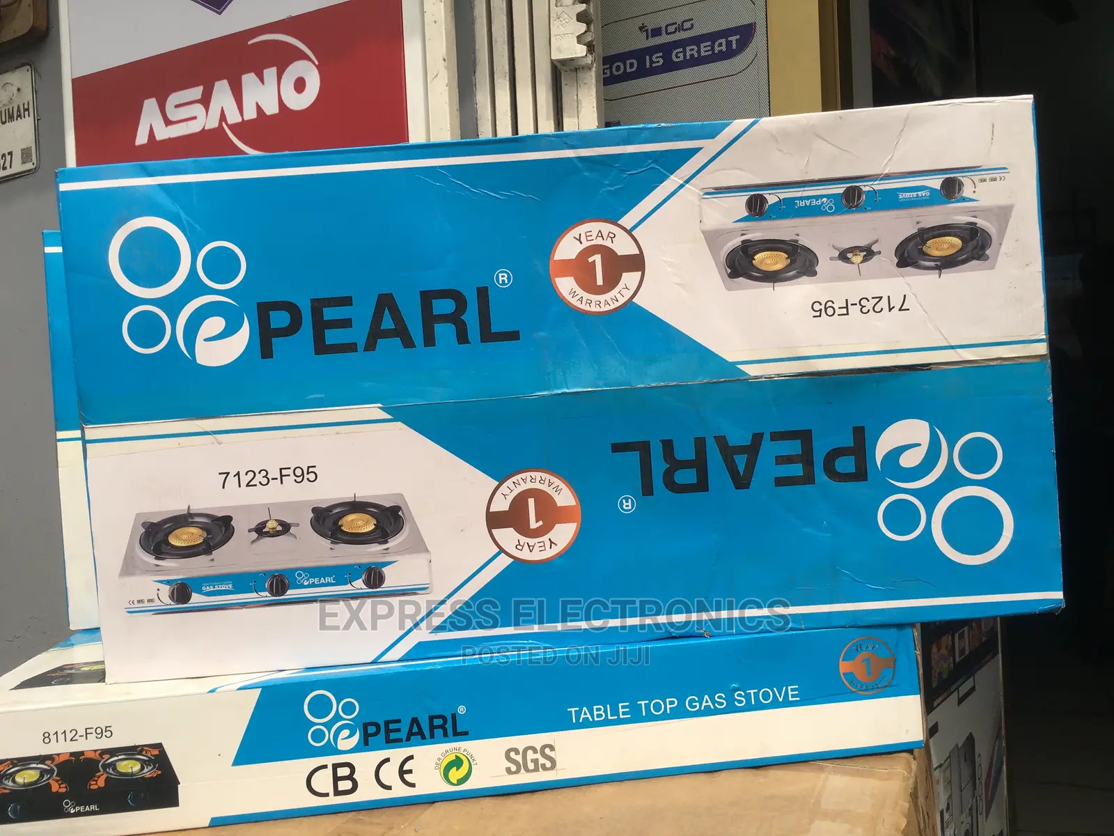 Pearl Steel Top Cooker 7123-F95 Three Burner