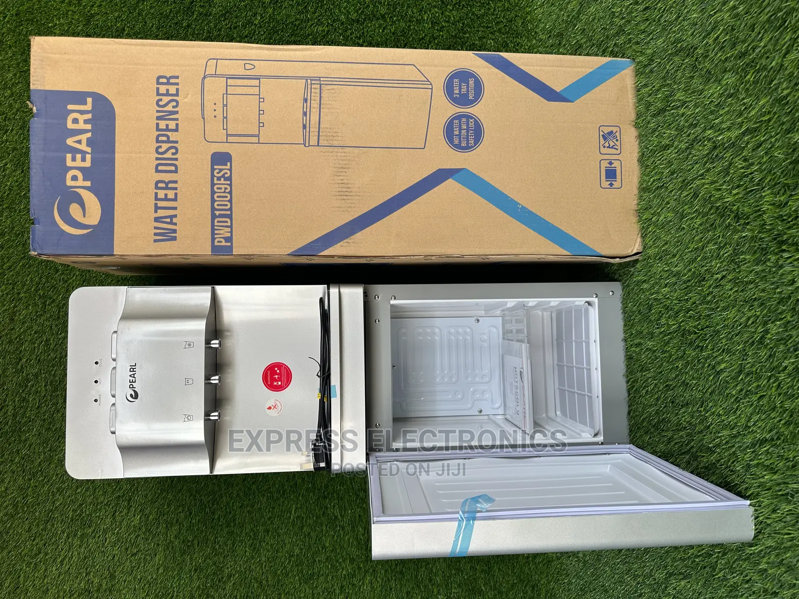 With a Fridge Cold  Hot Water Dispenser PWD-1009FSL Pearl