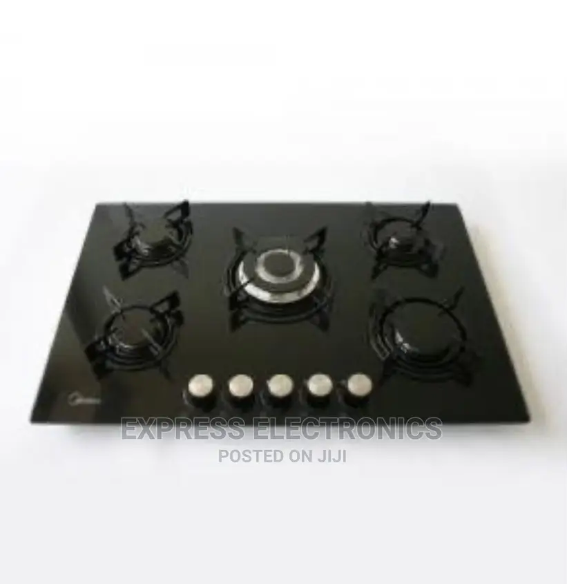 Black Antitrust Midea Gas Hob 5 Burner 75cm [75G50ME]