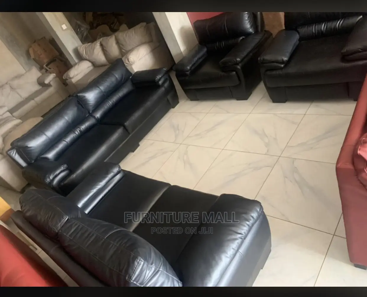 Black Sofa Set . Free Delivery