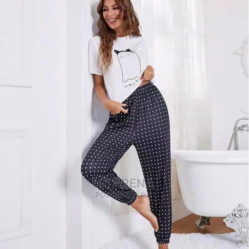 Ladies 2pcs Cotton Pajamas