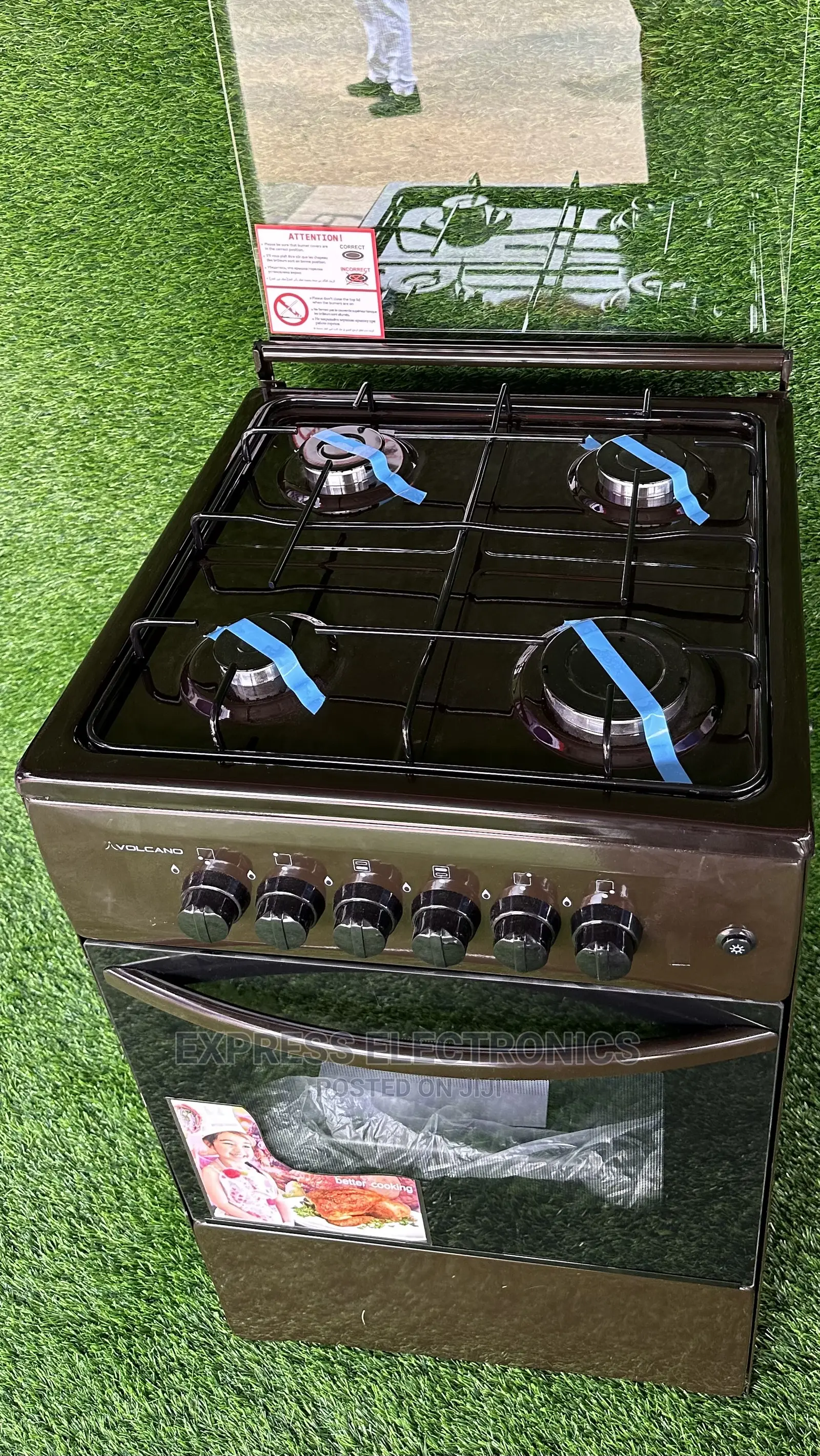 Gas Cooker Turkey Made 4burner Brown 50/50