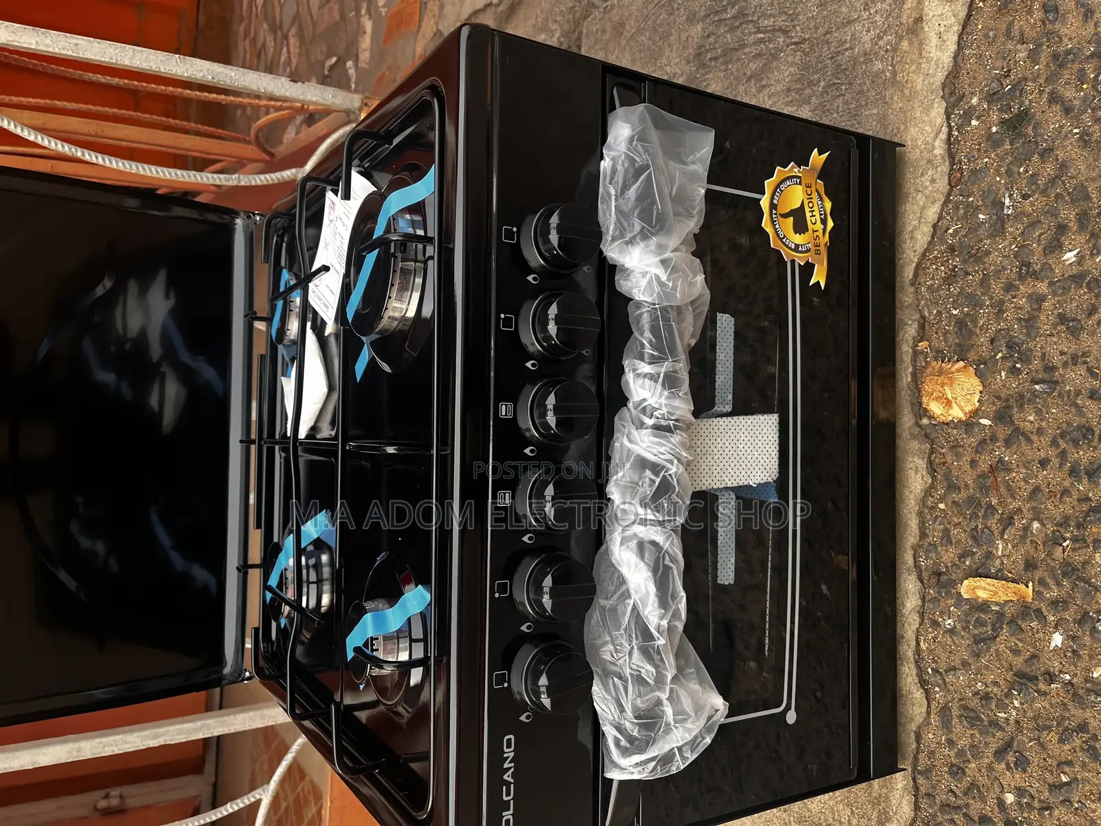 Durable Light Weight Volcano 4 Burner Gas Cooker