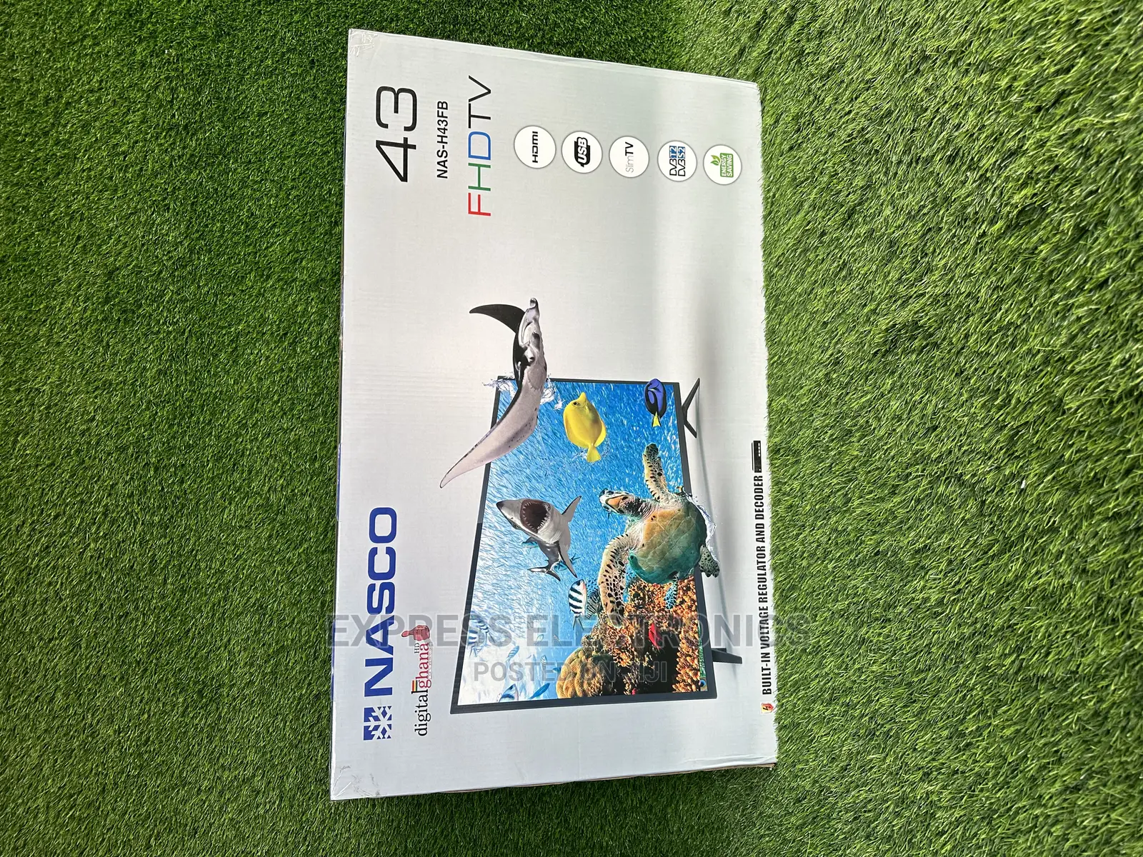 Glossy FHD Satellite NAS-H43FB Nasco 43” Tv Digital