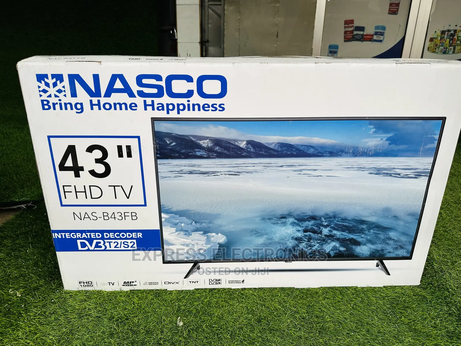 Full Hd Glossy Nasco 43”Tv Digital Display NAS-B43FB