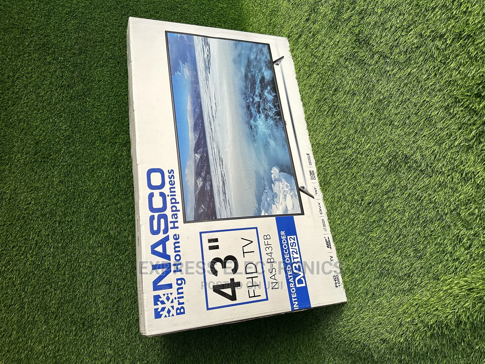 Full Hd Glossy Nasco 43”Tv Digital Display NAS-B43FB