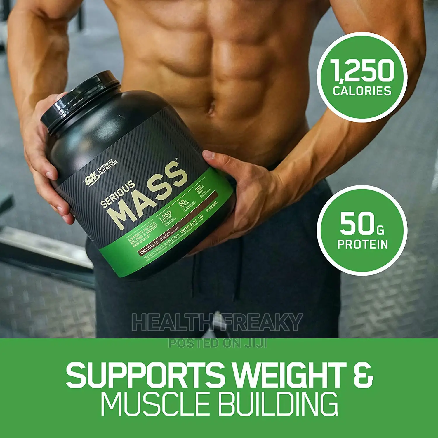 Serious Mass Gainer Whey Protein Weight Gainer Creatine 6lb