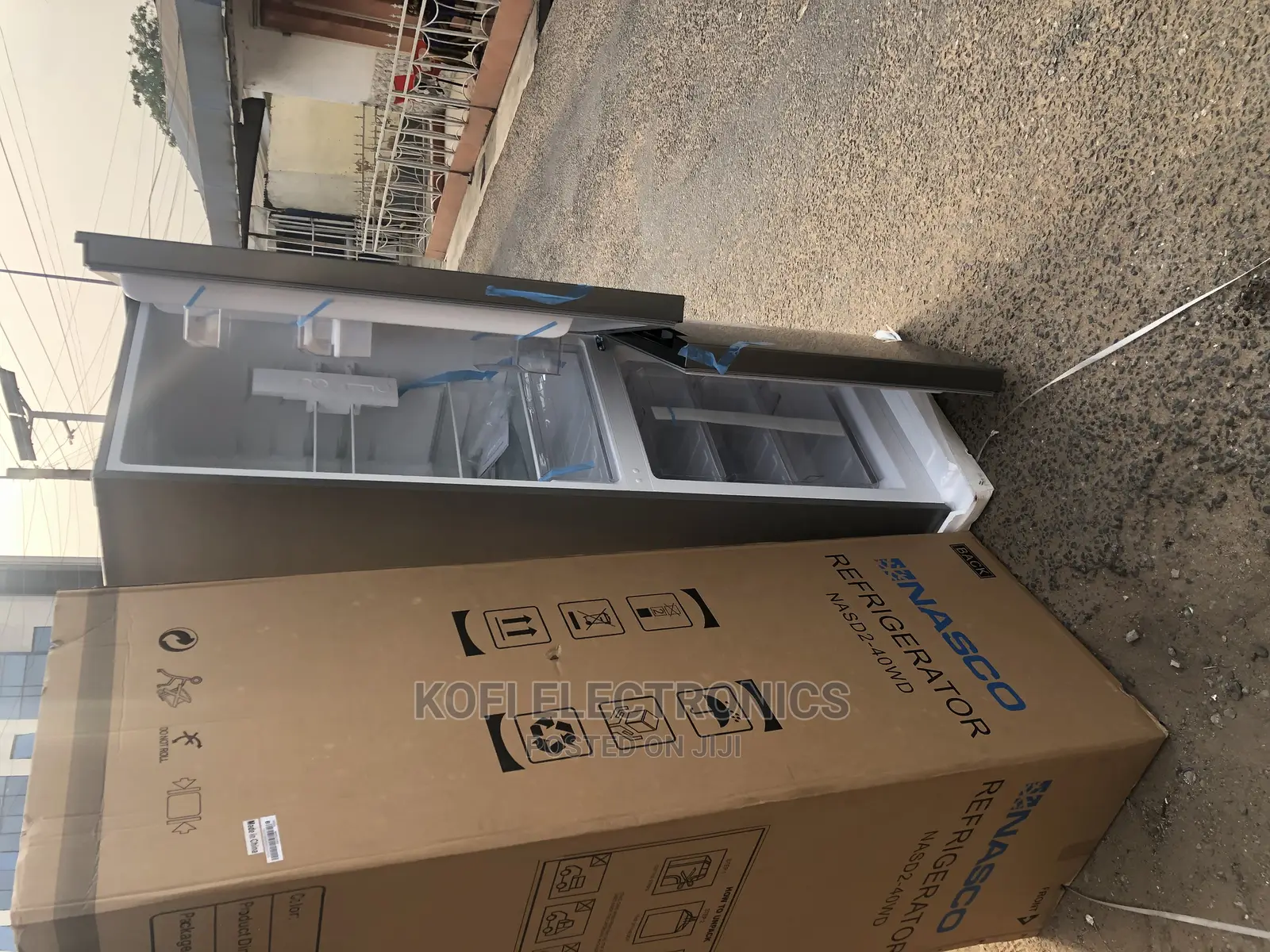 Energy Saving Nasco 309 LTR Double Door Bottom Freezer