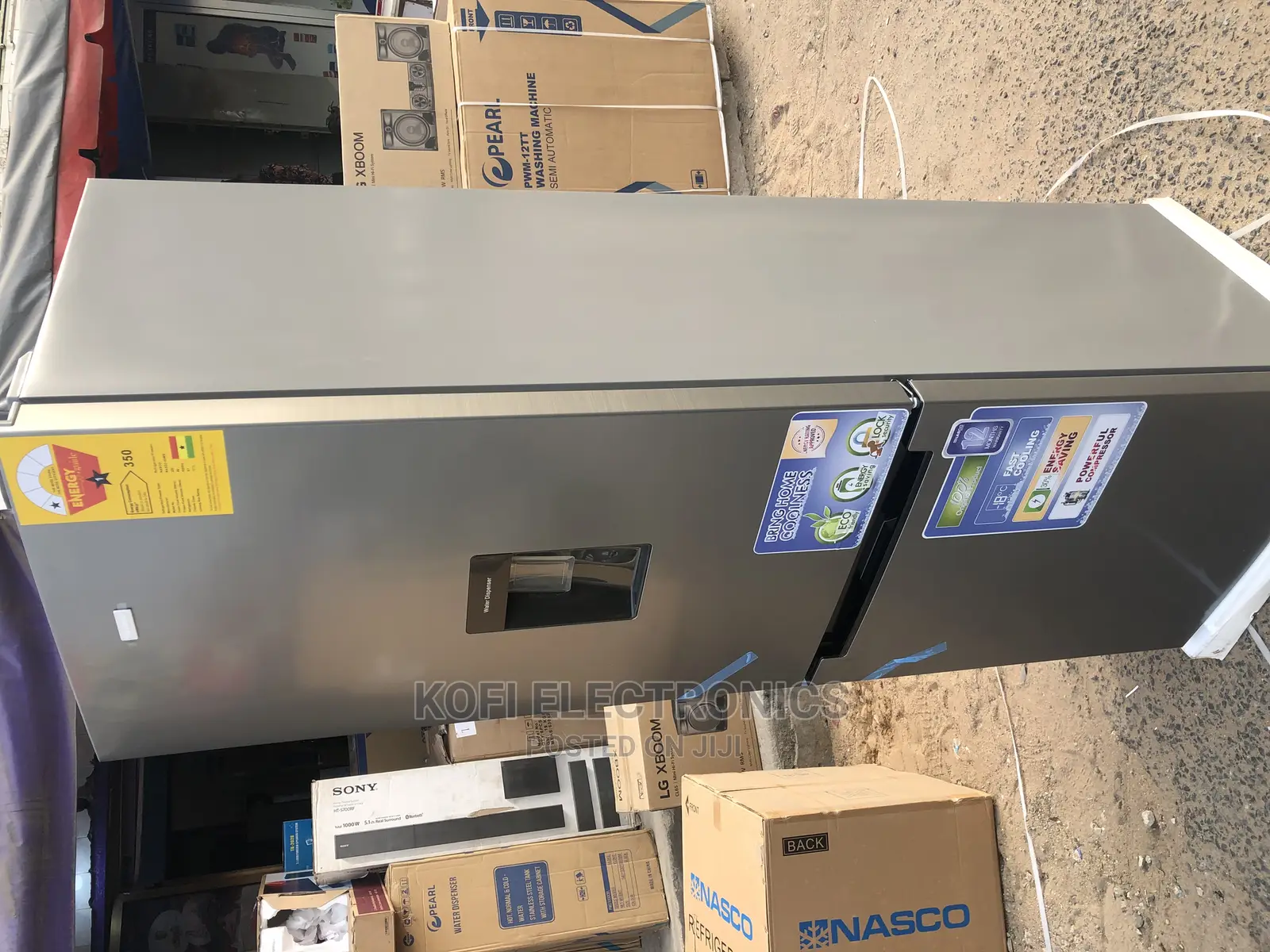 Fast Cooling NASCO NASD2-40WD Bottom Freezer Refrigerator