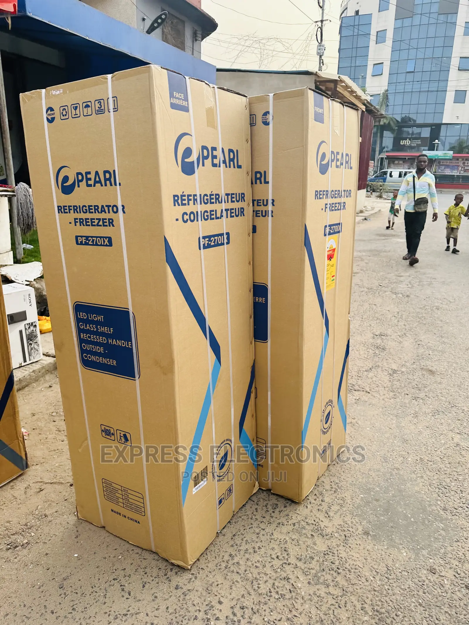 Pearl *Led Light *Bottom Freezer PF-270IX (166 Liters)