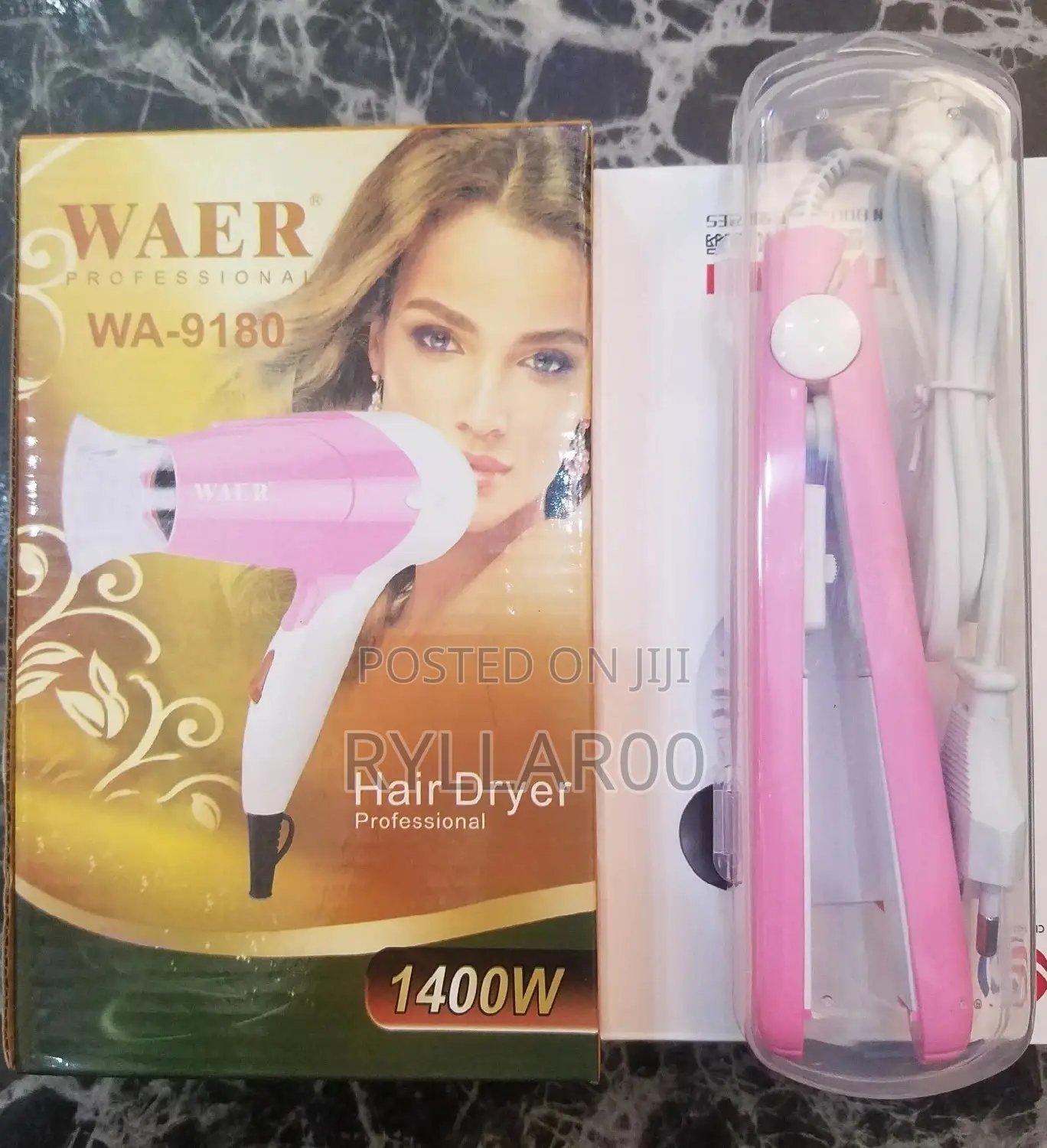 Hair Dryer and Hair Straightener