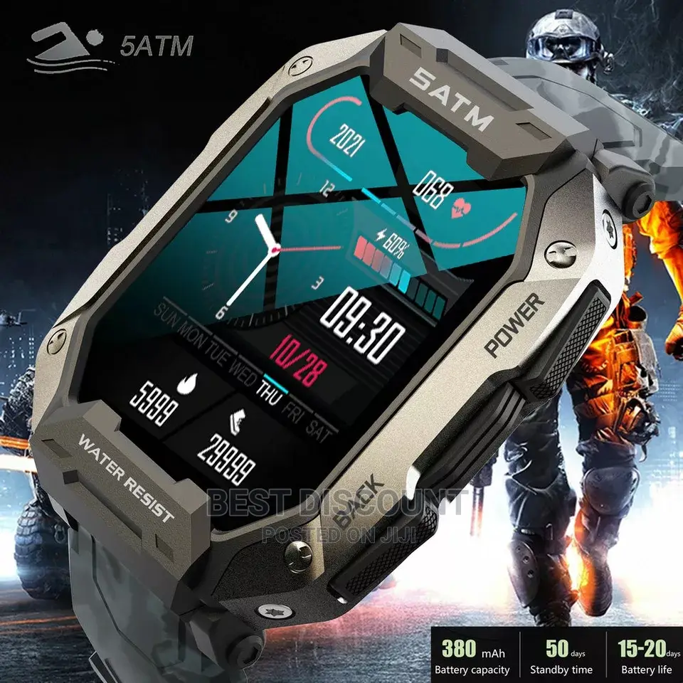 C20 Military Smartwatch Fitness Tracker