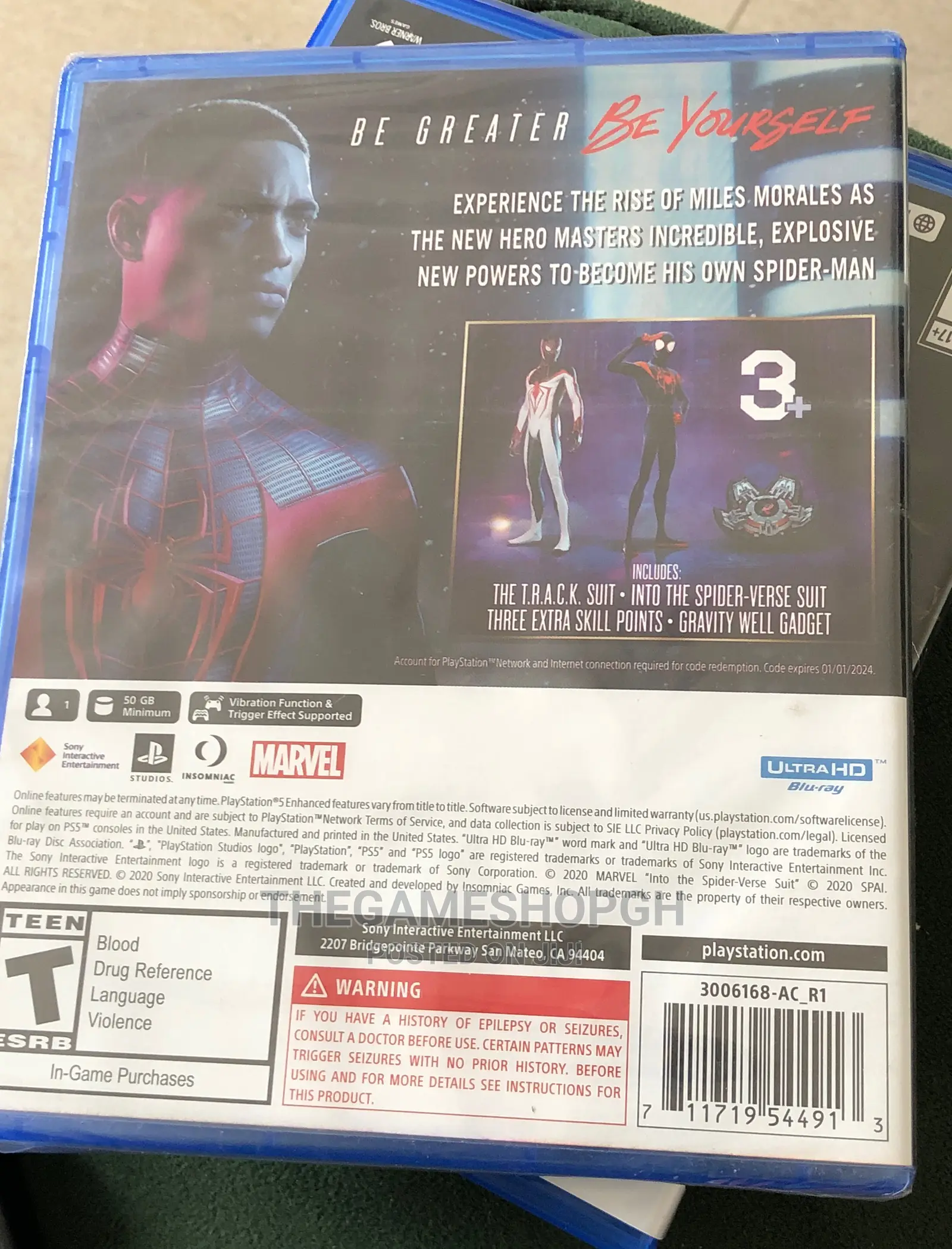 Spiderman Miles Morales for Ps5