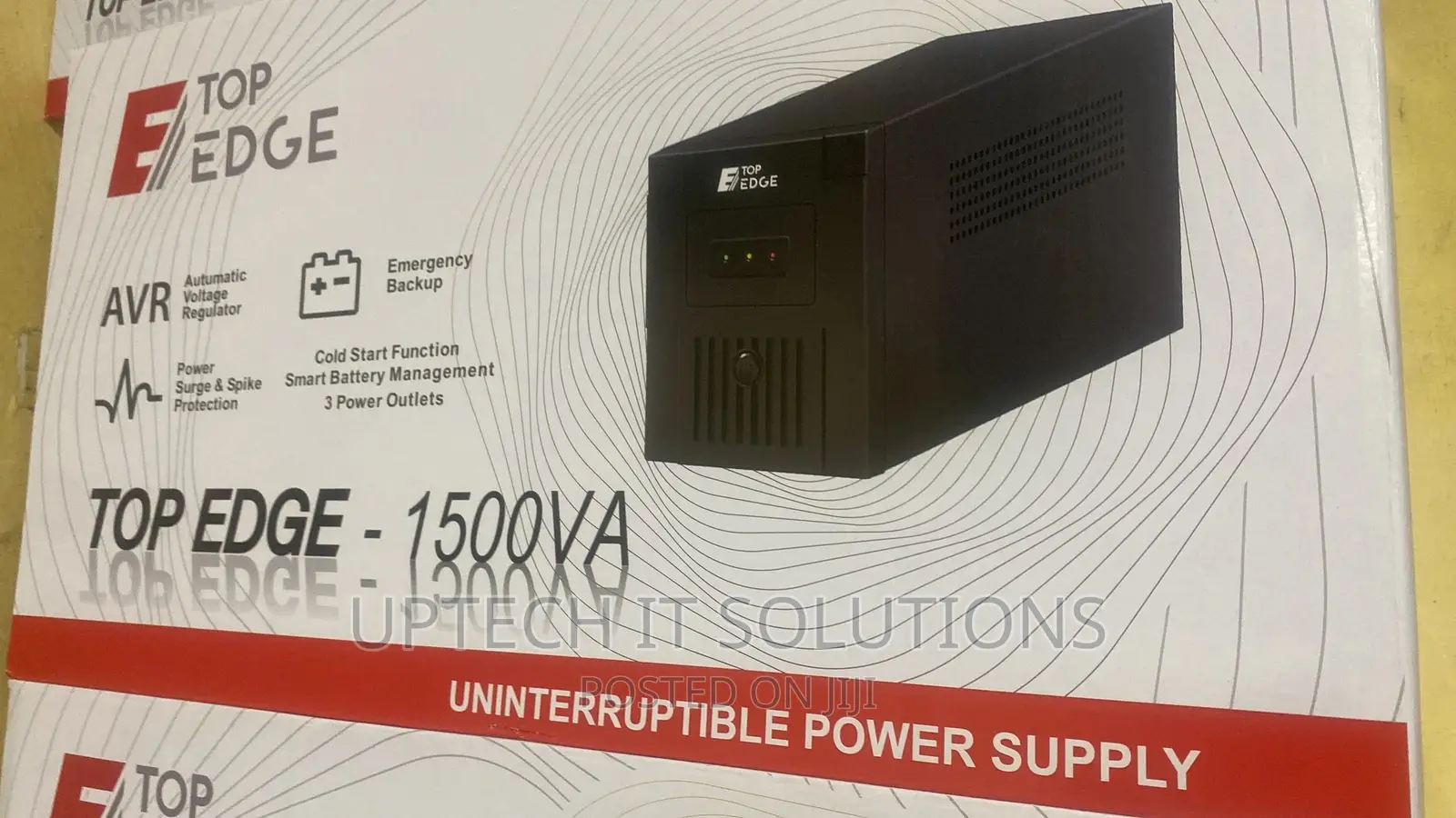 1500va / 900W TOP EDGE UPS + Automatic Voltage Regulator