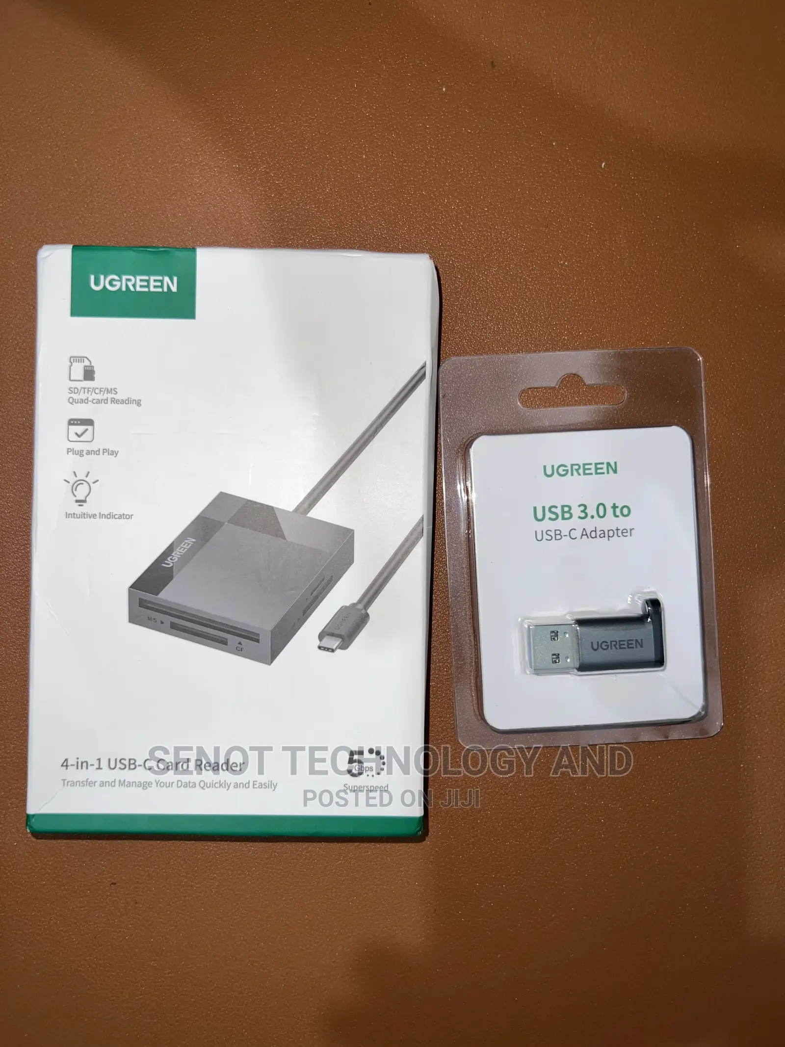 Ugreen 4 in 1 Card Reader ( Comes With Usb C Adapter)
