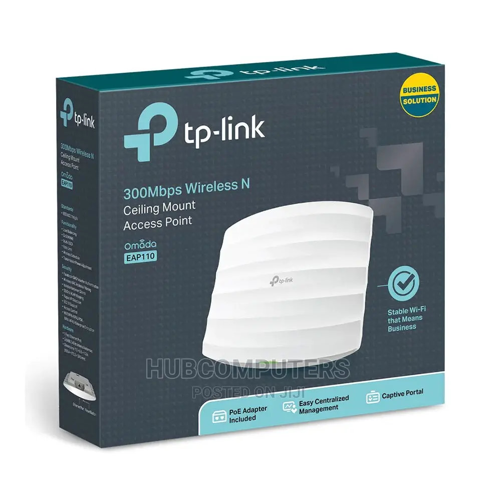 Tp-Link Eap110 300mbps Wireless N Ceiling Mount Access Point