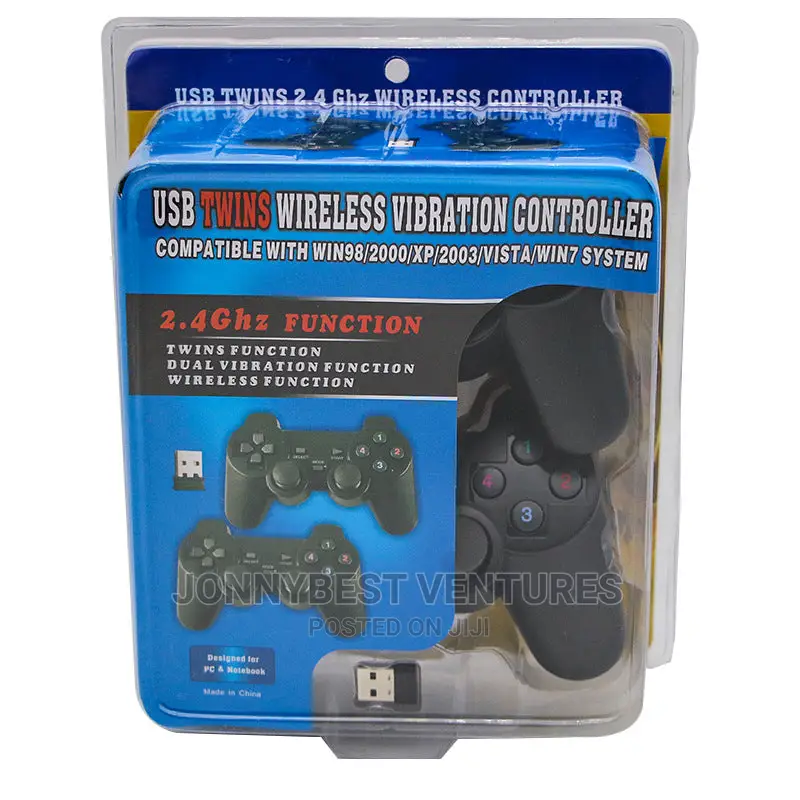 USB Twins Wireless Vibration Pad Controller