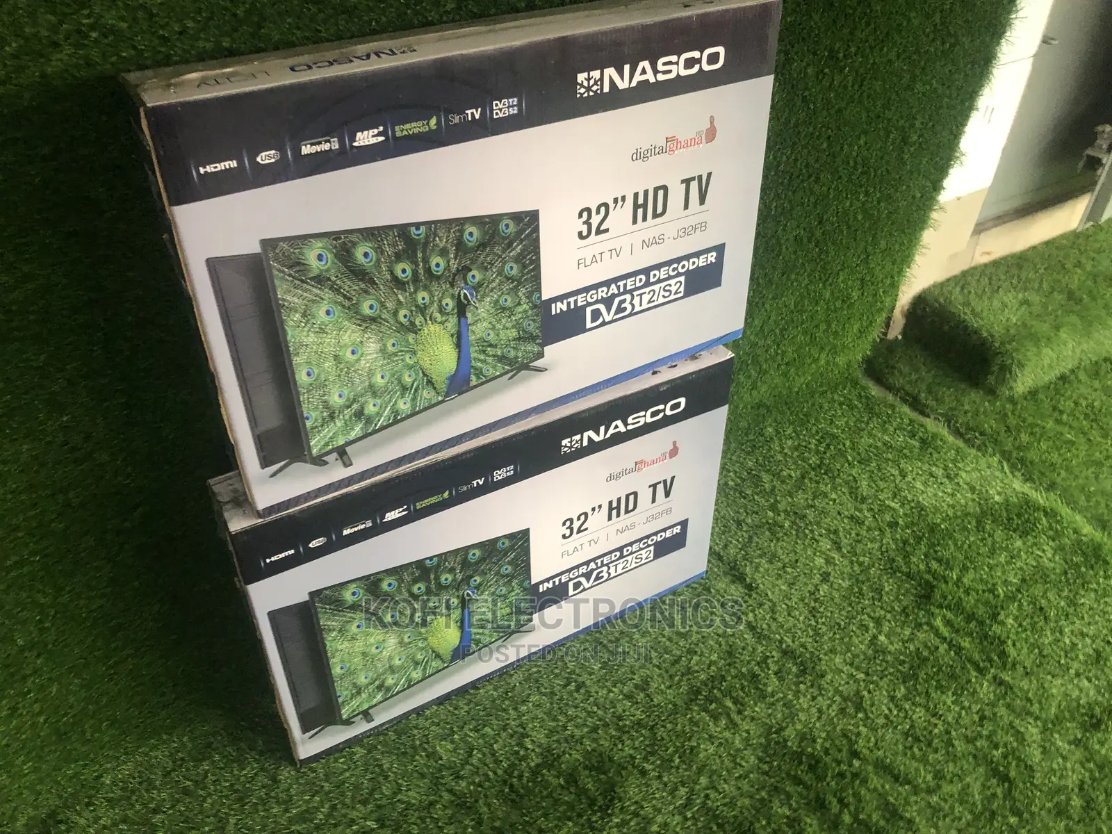 Slim Design,Slim Edge NASCO NAS-H32FB 32′′ DIGITAL SATELLITE