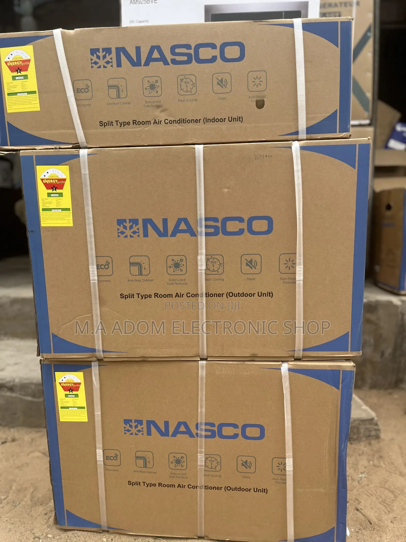 White Colour Nasco 1/5 Hp Split AC