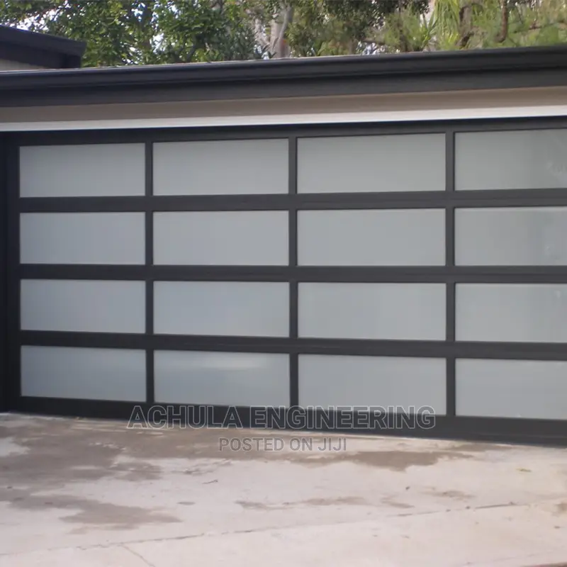 Tempered Frosted Automated Glass Garage Door