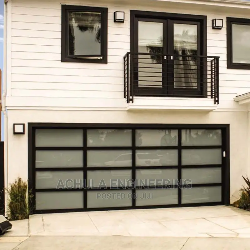 Tempered Frosted Automated Glass Garage Door