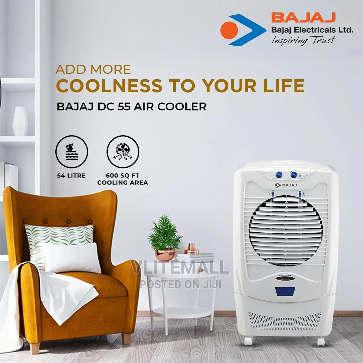 Bajaj DC 55 Air Cooler 54L