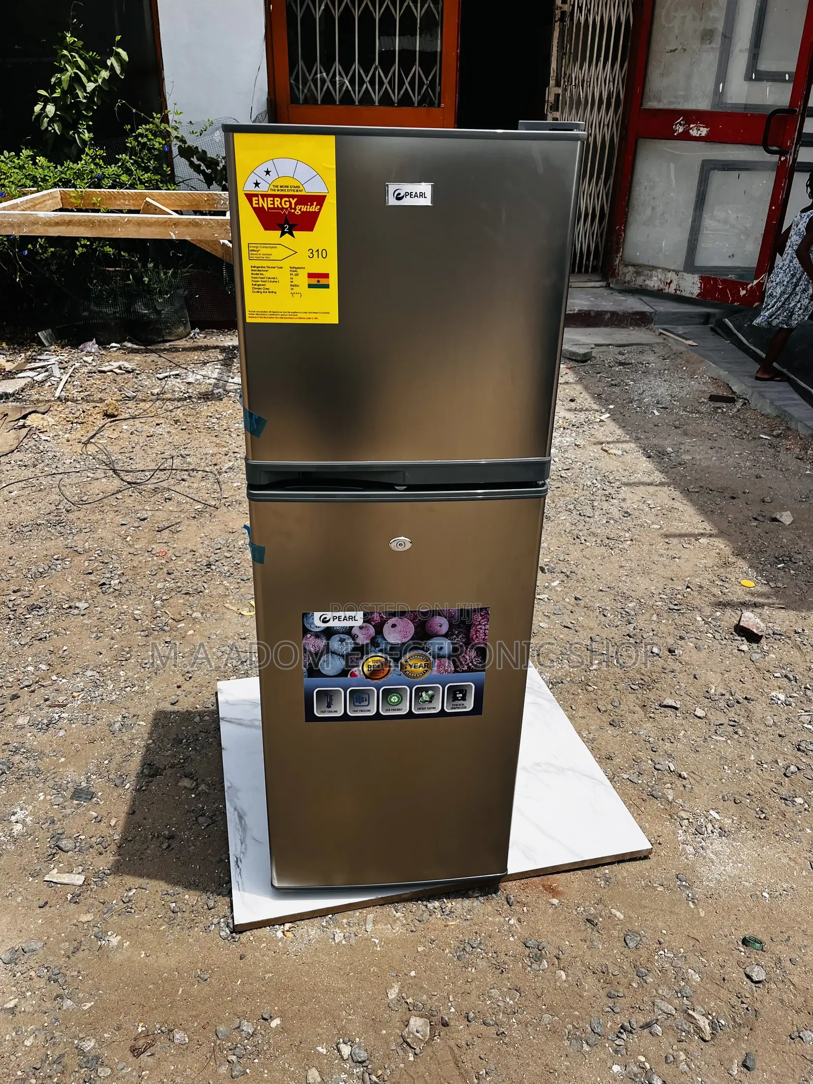138 Litres Fridge Silver Colour (Pearl)