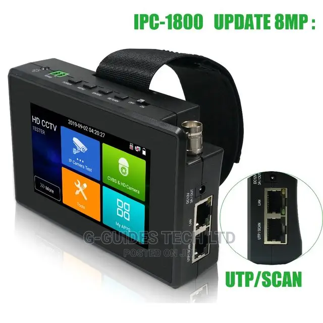 5 in 1 CCTV Camera Tester for Ip and Analog Cameras Up to 8mp