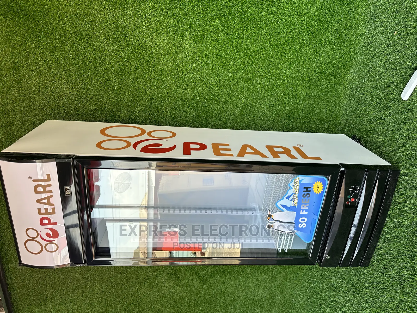 See Through Door Glass Single PVC 49 Pearl Fridge Display