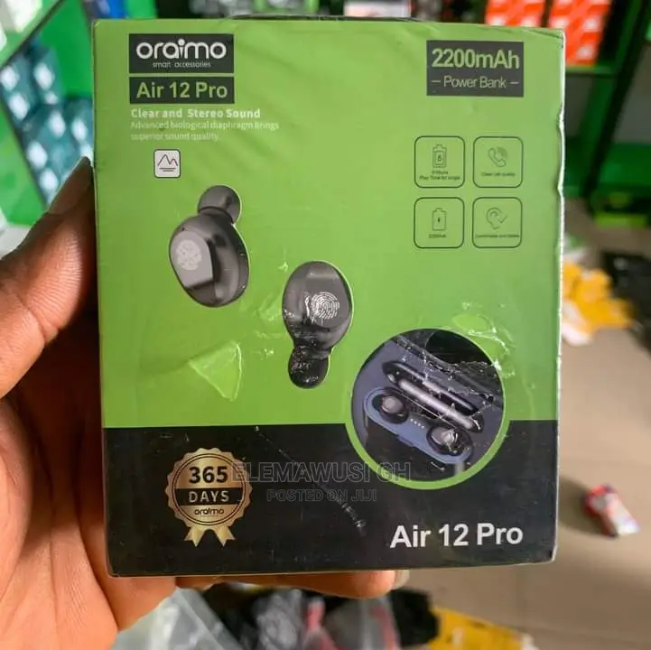 Oraimo Air 12 Pro Wireless Earbuds + Power  Bank (Promo)