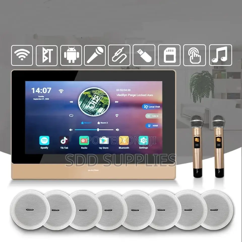 Smart Conference Room Wifi Bluethooth Audio With Microphone
