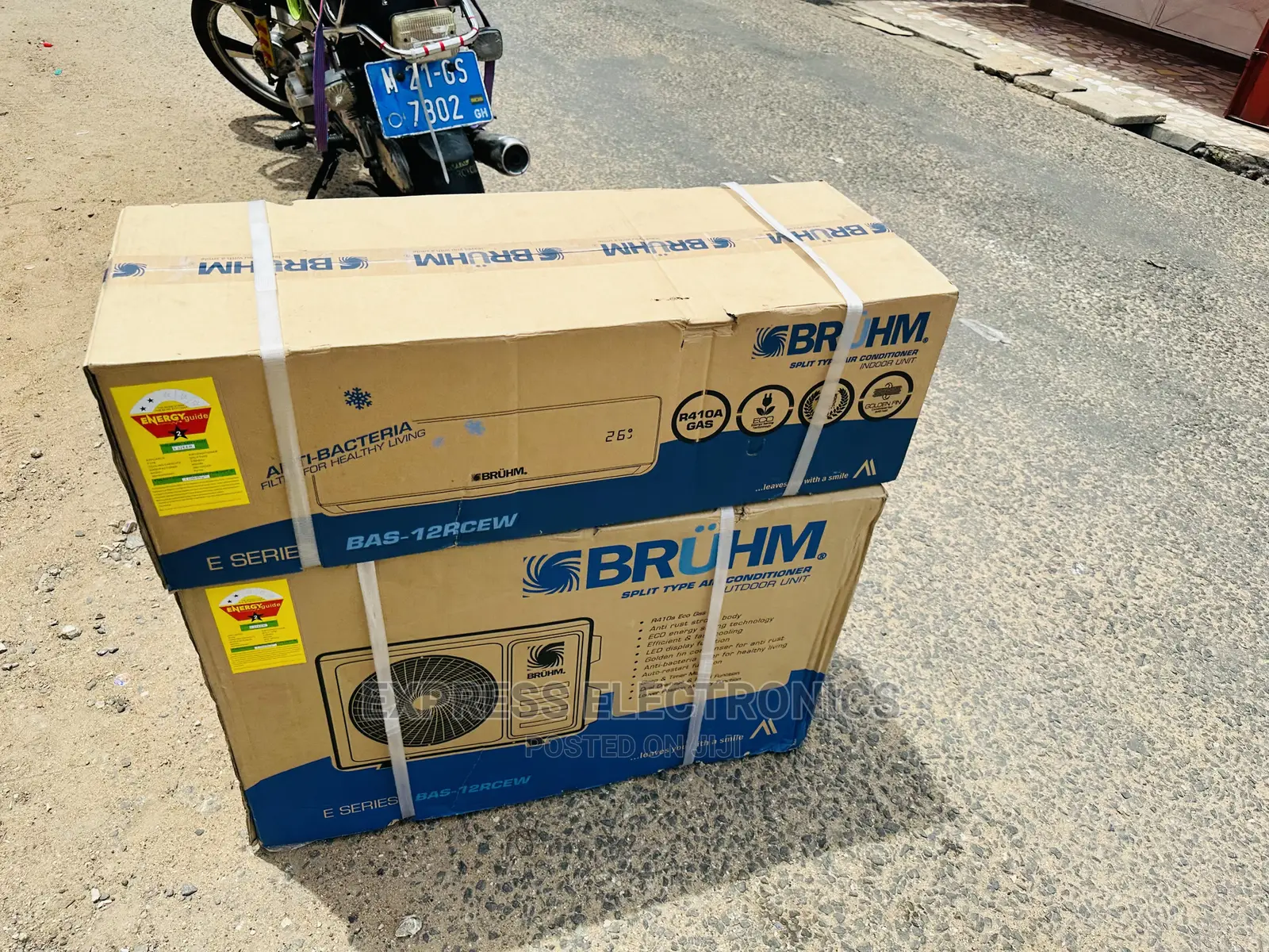 1.5hp Multi Level Air Flow Bruhm Split R410 Ac