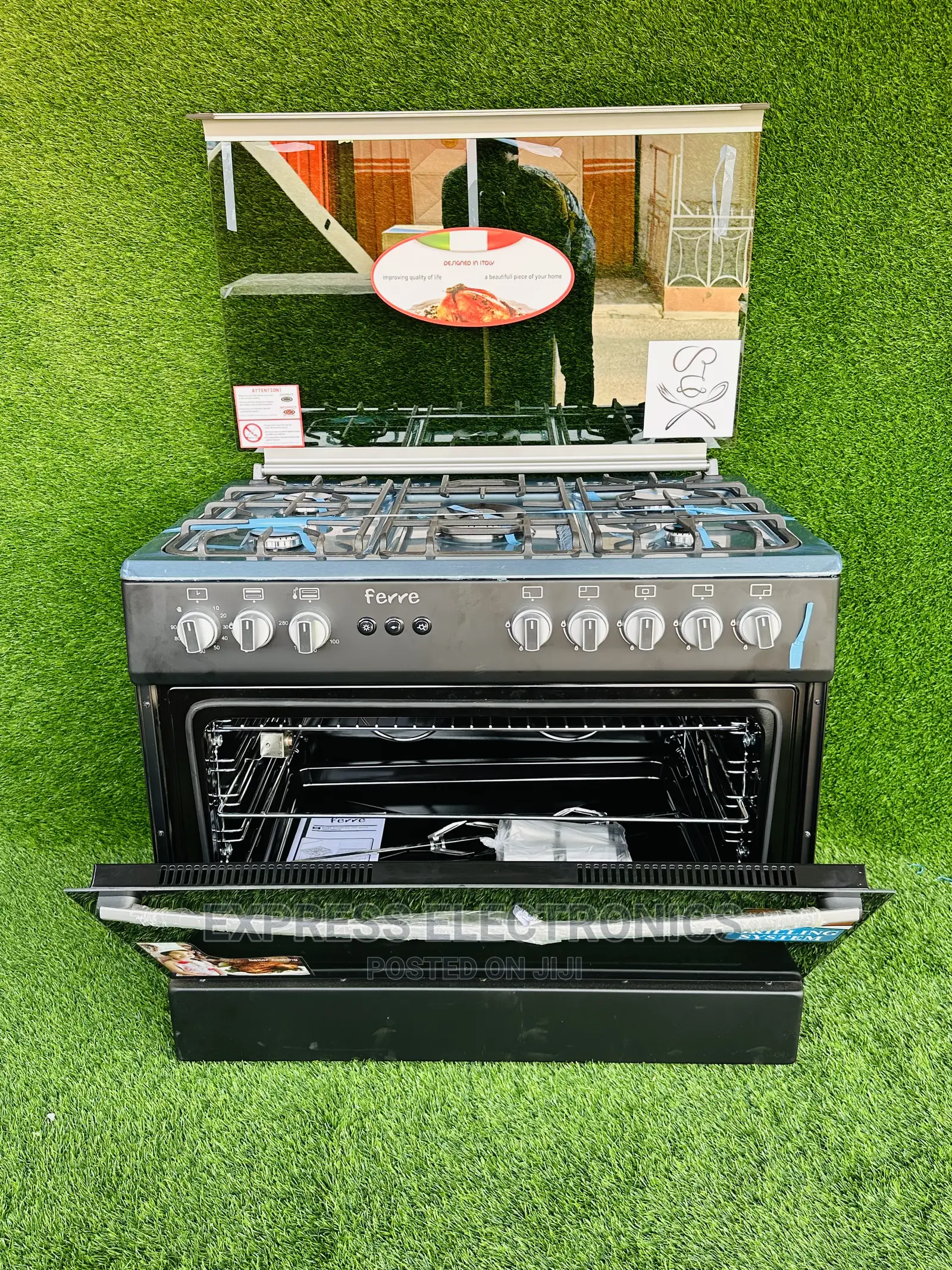 Mesmeric Built in Light Ferre 60/90 5B Stove Gas Cooker Oven