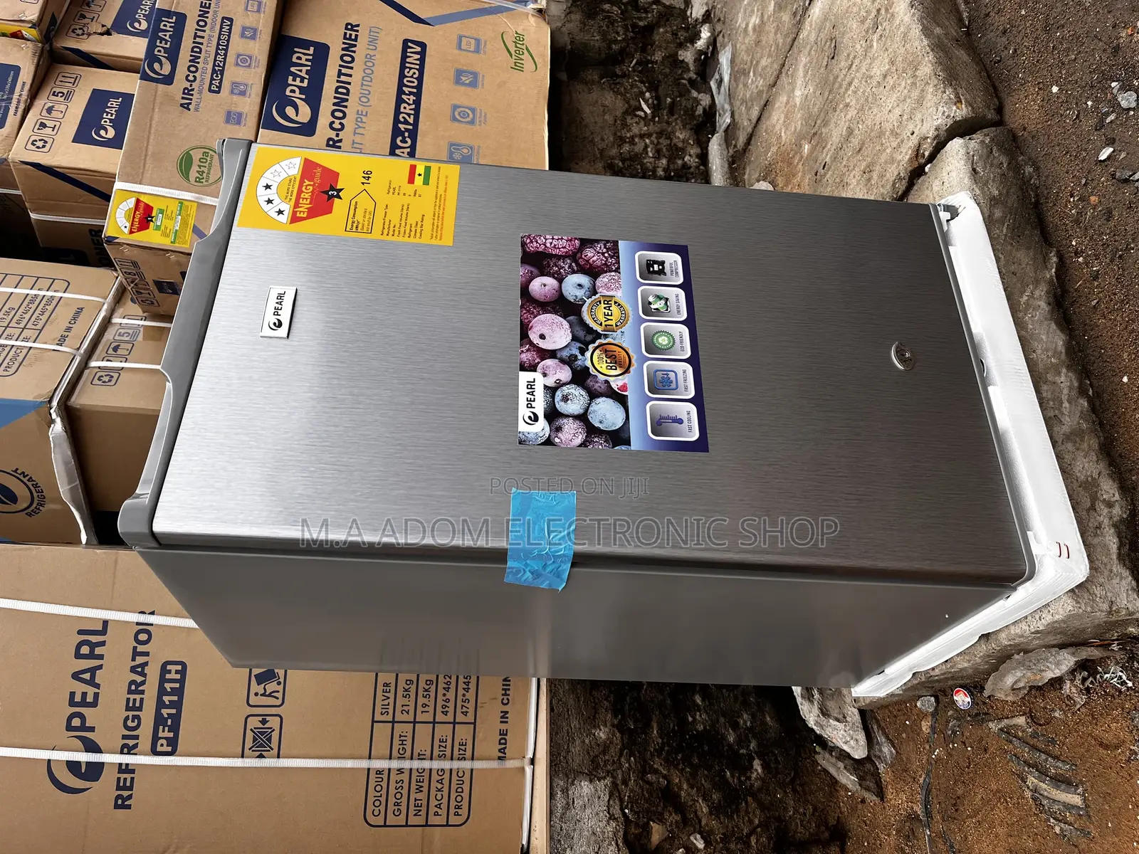 Pearl Low Energy 3 Stars Table Top Fridge