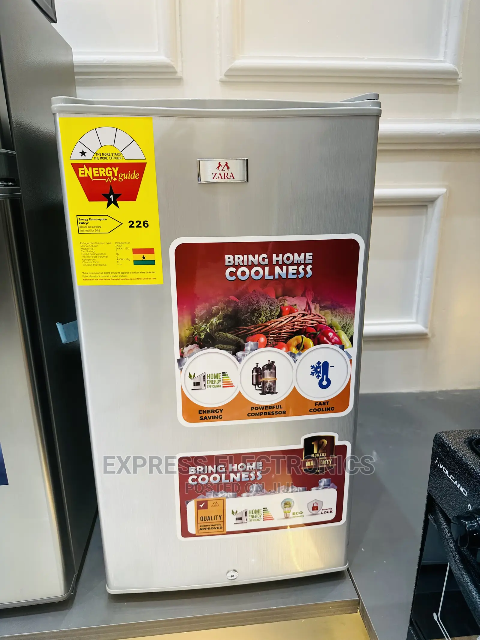 Super High Cooling Speed Table Top Fridge Single Door Zara