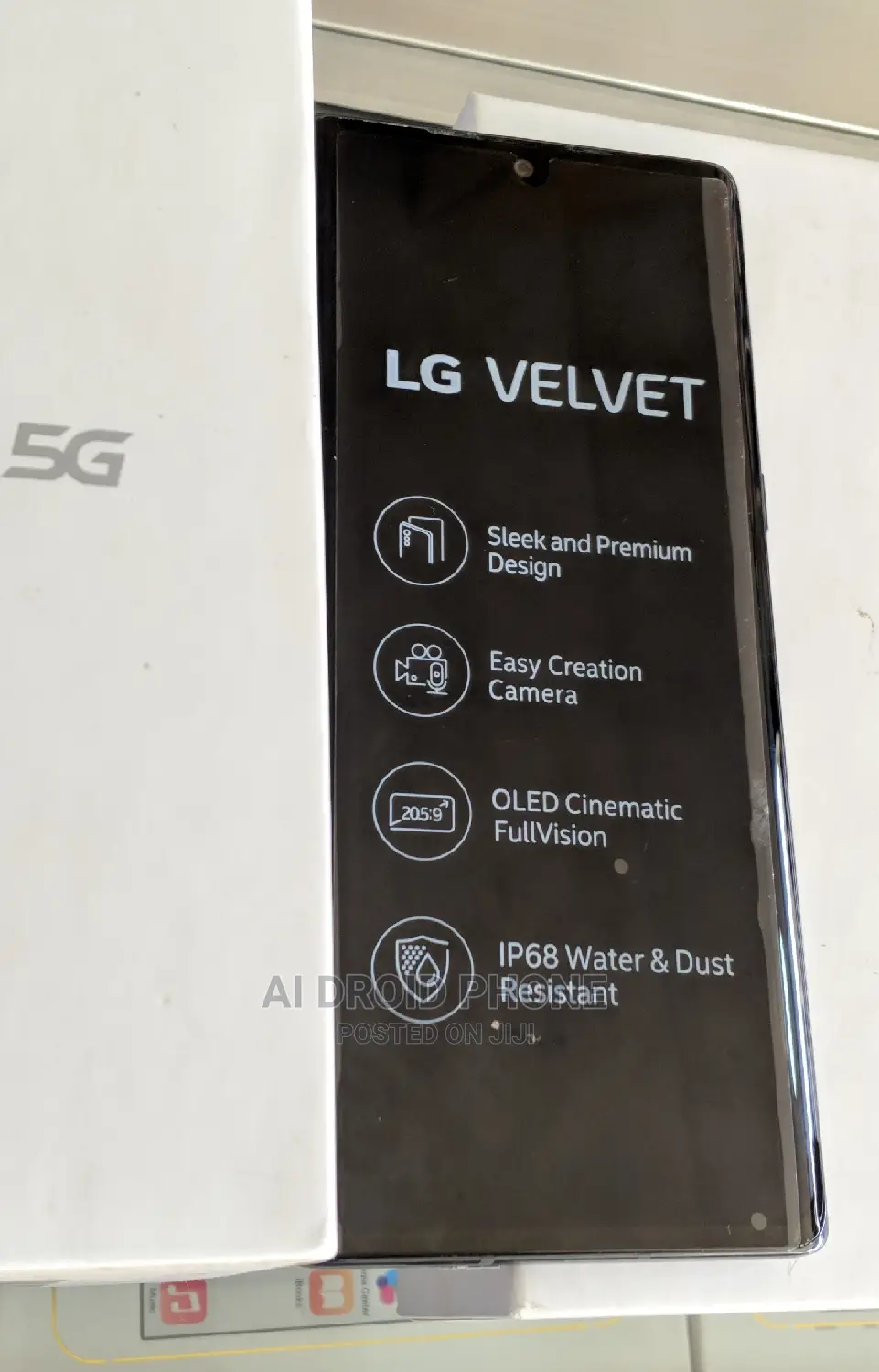 New LG Velvet 5G 128 GB Silver