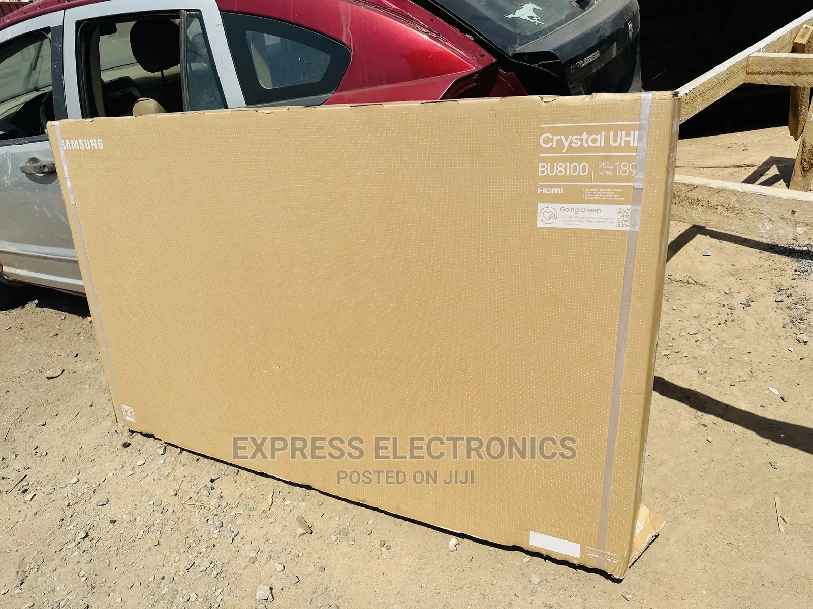Samsung UHD 75”BU8000 Glossey Display +A Home Theater